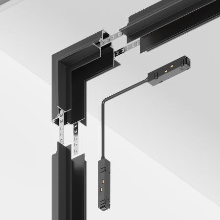 Componente sistem de șine încastrate Accesorii pentru șine S35, Aluminiu Negru, Maytoni TRA004ICL-22B [5]