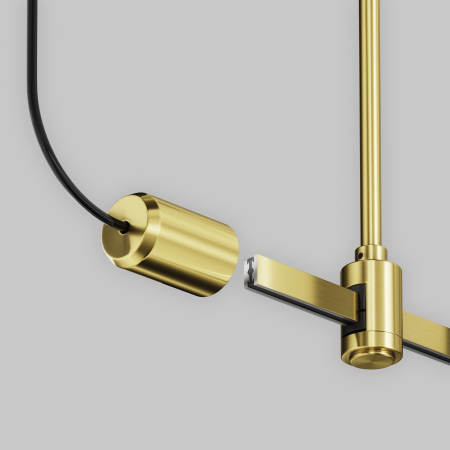 Componente sub tensiune pentru sisteme de iluminat Accesorii pentru șine Flarity, Aluminiu Alamă, Maytoni TRA154C-SB1-BS [3]