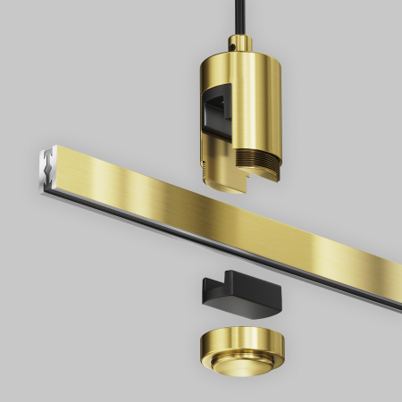 Componente sub tensiune pentru sisteme de iluminat Accesorii pentru șine Flarity, Aluminiu Alamă, Maytoni TRA157SW-B1-BS [3]