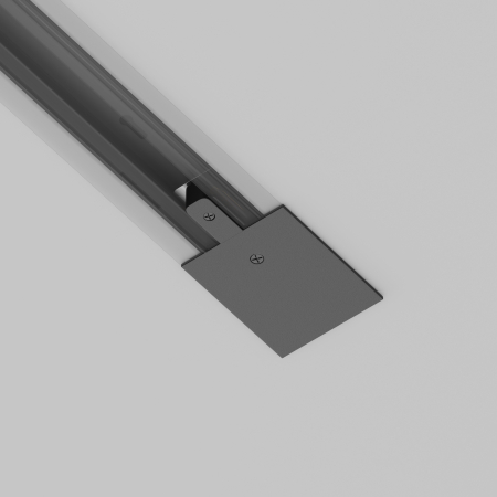 Componente sub tensiune pentru sisteme de iluminat Accesorii pentru șine Unity, Aluminiu Negru, Maytoni TRA002B-11B [1]