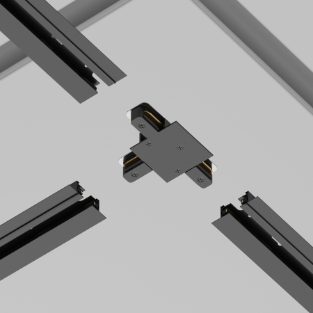 Componente sub tensiune pentru sisteme de iluminat Accesorii pentru șine Unity, Aluminiu Negru, Maytoni TRA002CT-11B [4]
