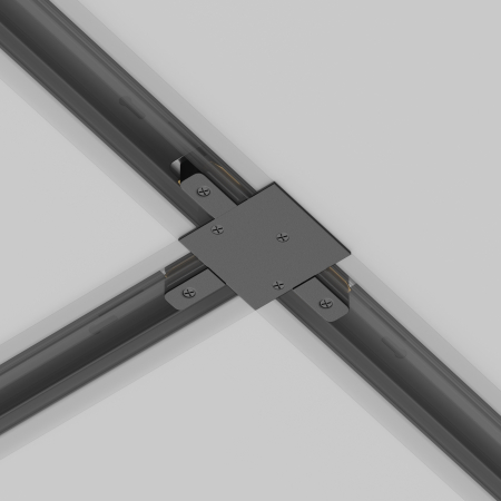 Componente sub tensiune pentru sisteme de iluminat Accesorii pentru șine Unity, Aluminiu Negru, Maytoni TRA002CT-11B [1]