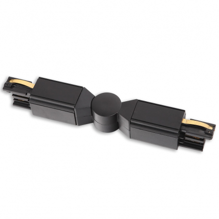 Spoturi si becuri - Conector colt ajustabil negru/alb pentru sina aplicata Track, MHT1-A-BK - Maxlight