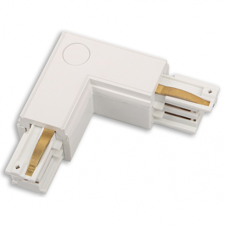 Conector colt stanga negru/alb pentru sina aplicata Track, MHT1-L/L-WH - Maxlight [0]
