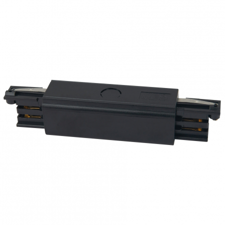 Accesorii - Conector drept negru/alb pentru sina aplicata Track, MHT1-IL-BK MAX - Maxlight
