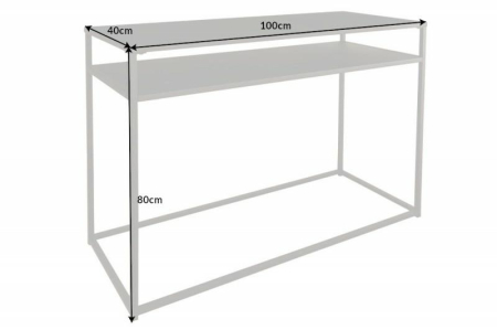 Consolă Dure Stell 100x40x80 cm, Metal - Invicta Interior [6]