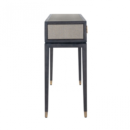 Consola lux cu 3 sertare Damo 165 cm, din furnir stejar, metal si PU, 7524 - Richmond Interiors [2]