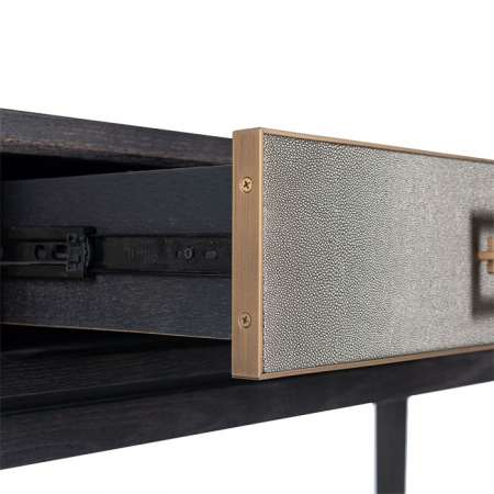 Consola lux cu 3 sertare Damo 165 cm, din furnir stejar, metal si PU, 7524 - Richmond Interiors [6]