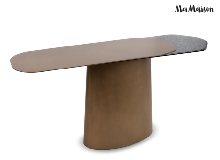 Consolă Orfeo 150x45x75 cm, Metal Auriu - MaMaison [2]