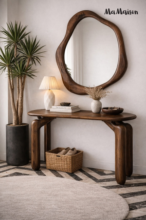 Consolă Orizon 120x45x75 cm, Lemn Mango Maro - MaMaison [4]