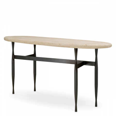 Console hol -   Consola Palermo travertin 118524 EICHHOLTZ