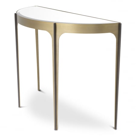 Consola perete semirotunda lux Artemisa 102,5 cm sticla oglinda/neagra, otel | Eichholtz - 116104 [7]