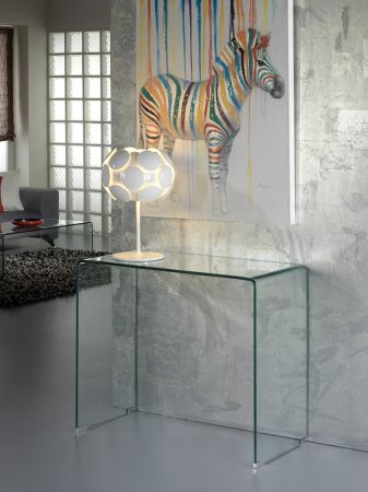 Consola premium transparenta Mundo, 90x40 cm, din sticla securizata, 552431 - Schuller [1]
