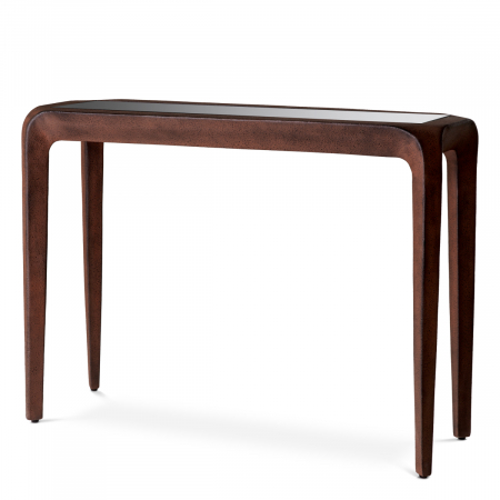 Console hol -   Consola Quentin aspect oxidat sticlă neagră 119205 EICHHOLTZ
