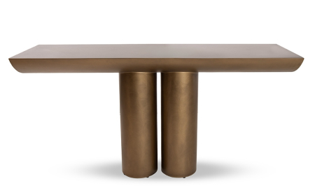 Produse - Consolă Tidal 150x45x75,5 cm, Metal Aur Îmbătrânit - MaMaison