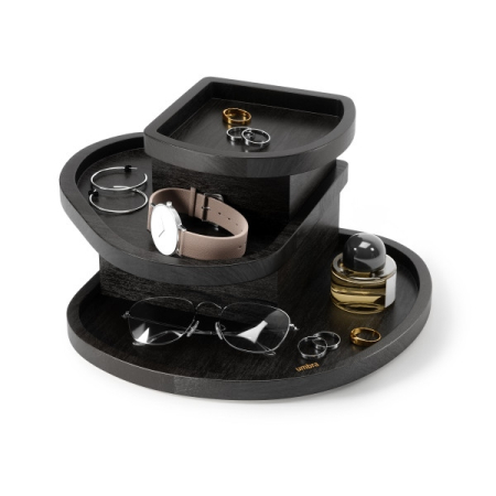 Container de Depozitare Cove 23x13x23 cm, In Negru Inspirat din Lemn Natural - Umbra [1]