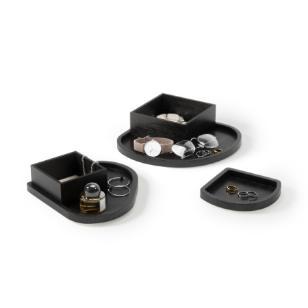 Container de Depozitare Cove 23x13x23 cm, In Negru Inspirat din Lemn Natural - Umbra [3]