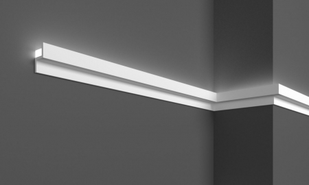 Produse - Cornisa decorativa din polimer rigid KH902 - 4x2.2x200 cm