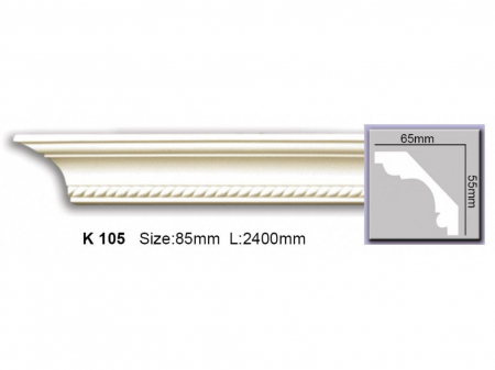 Cornisa decorativa din poliuretan C902 - 5.5x6x200 cm [1]