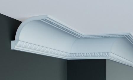 Produse - Cornisa decorativa din poliuretan Flexibil C746F - 10.8x13.7x200 cm