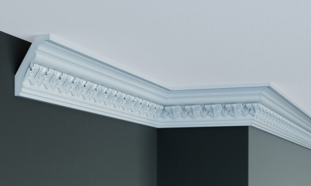 Produse - Cornisa decorativa din poliuretan Flexibil C908F - 8.2x5.8x200 cm