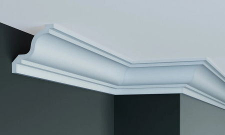 Produse - Cornisa decorativa din poliuretan Flexibil P855F - 9.1x9.1x200 cm