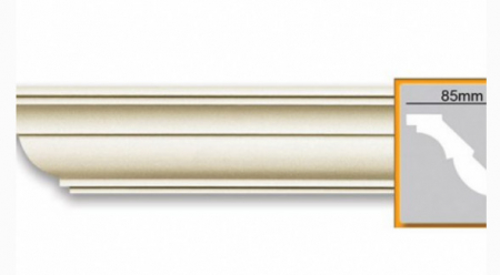 Cornisa decorativa din poliuretan flexibil P876F - 8x8.5x200 cm [2]