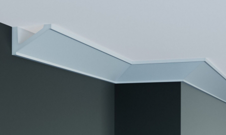 Produse - Cornisa decorativa din poliuretan Flexibil P881F - 8.5x5.5x200 cm