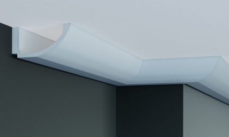 Produse - Cornisa decorativa din poliuretan Flexibil P883F - 6x12.5x200 cm