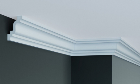 Produse - Cornisa decorativa din poliuretan Flexibil P929F - 7.6x5.1x200 cm