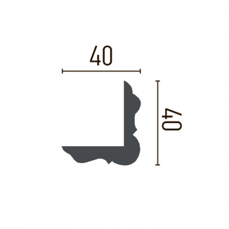 Cornisa decorativa din poliuretan P817 - 4x4x200 cm [1]
