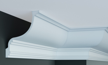 Cornisa decorativa din poliuretan P837 - 18.3x15.1x200 cm [3]