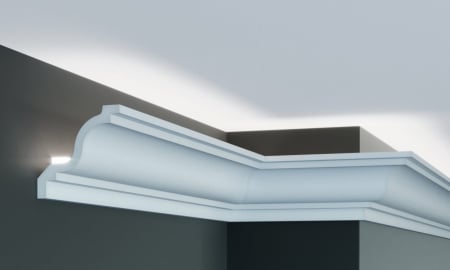 Cornisa decorativa din poliuretan P855 - 9.1x9.1x200 cm [3]