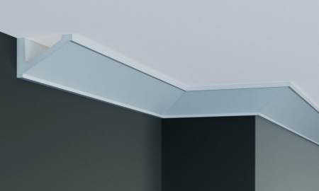 Cornisa decorativa din poliuretan P881 - 8.5x5.5x200 cm [2]