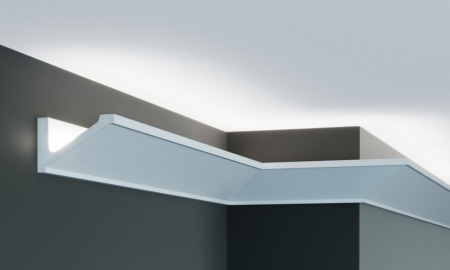 Cornisa decorativa din poliuretan P881 - 8.5x5.5x200 cm [3]