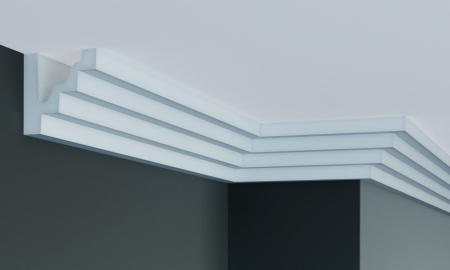 Cornisa decorativa din poliuretan P887 - 8x8x200 cm [3]