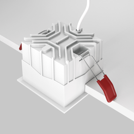 Corp de iluminat încastrat Alfa LED, Aluminiu și plastic Alb, 15W, MAYTONI DL043-01-15W3K-SQ-W [5]