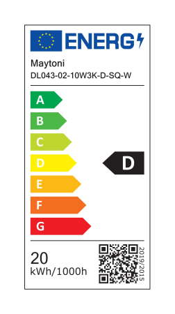 Corp de iluminat încastrat Alfa LED, Aluminiu și plastic Alb, 20W, MAYTONI DL043-02-10W3K-D-SQ-W [1]
