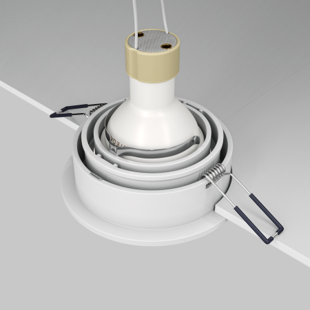 Corp de iluminat încastrat Atom, Aluminiu Alb, 10W, MAYTONI DL025-2-01W [5]
