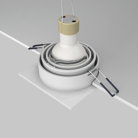 Corp de iluminat încastrat Atom, Aluminiu Alb, 10W, MAYTONI DL026-2-01W [5]
