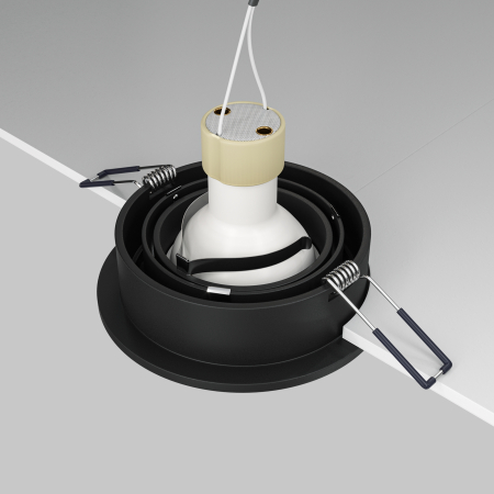 Corp de iluminat încastrat Atom, Aluminiu Negru, 10W, MAYTONI DL023-2-01B [6]