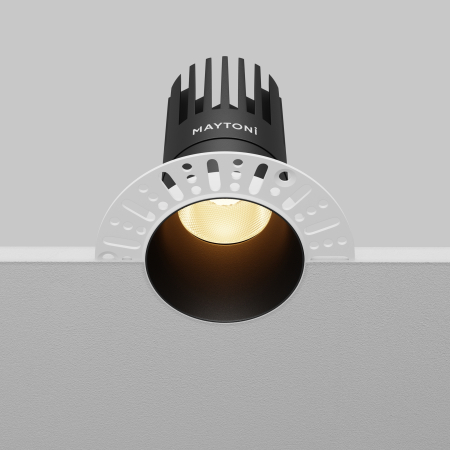 Corp de iluminat încastrat Dip Negru Aluminiu 15W MAYTONI DL122-15W-2.7K-TRS-B [8]
