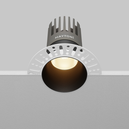 Corp de iluminat încastrat Dip Negru Aluminiu 15W MAYTONI DL122-15W-3K-TRS-B [7]