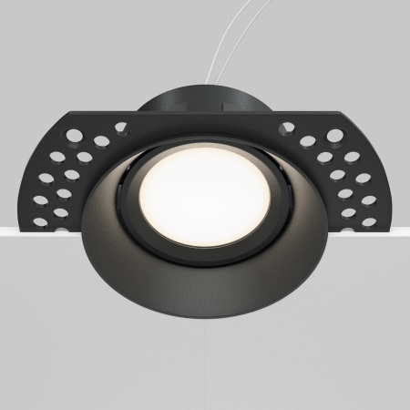 Corp de iluminat încastrat DOT, Aluminiu Negru, 10W, MAYTONI DL042-01-RD-B [6]