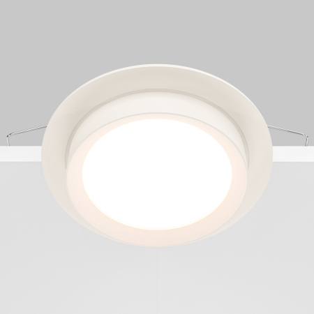 Corp de iluminat încastrat HOOP, Aluminiu și plastic Alb, 12W, MAYTONI DL086-GX53-RD-W [6]