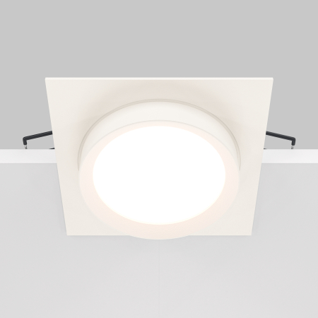 Corp de iluminat încastrat HOOP, Aluminiu și plastic Alb, 12W, MAYTONI DL086-GX53-SQ-W [7]