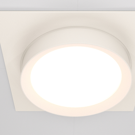 Corp de iluminat încastrat HOOP, Aluminiu și plastic Alb, 12W, MAYTONI DL086-GX53-SQ-W [6]