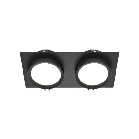 Promotii - Corp de iluminat încastrat HOOP, Aluminiu și plastic Negru, 12W, MAYTONI DL086-02-GX53-SQ-B
