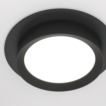 Corp de iluminat încastrat HOOP, Aluminiu și plastic Negru, 12W, MAYTONI DL086-GX53-RD-B [5]