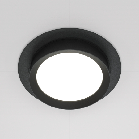 Corp de iluminat încastrat HOOP, Aluminiu și plastic Negru, 12W, MAYTONI DL086-GX53-RD-B [3]